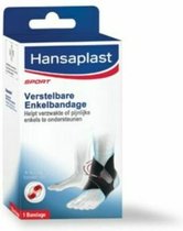 Hansaplast Sport Verstelbare Enkel Sportbandage Zwart One size - 1 stuk