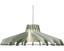 Van Tjalle en Jasper | Nikolamp Tesla XL hanglamp - Dirty Mint | Extra Groot | MDF (hout) - Laser gesneden | Mint Groen | E27 fitting | Dimbaar - Geschikt voor dimbare E27 LED lichtbron | Uniek Dutch Design Product | Gemaakt in Amsterdam