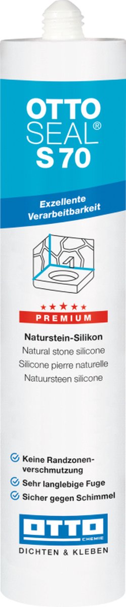Ottoseal S70 Natuursteen siliconen 310ml - Betongrijs C56