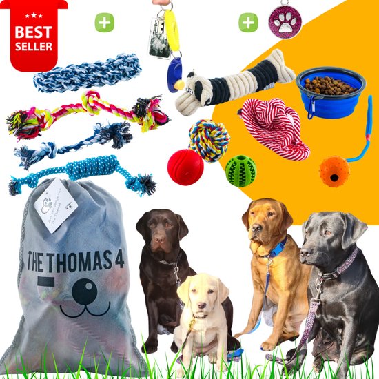 THE THOMAS 4 - honden speelgoed - puppy speelgoed - honden knuffel - honden  bal -... | bol.com