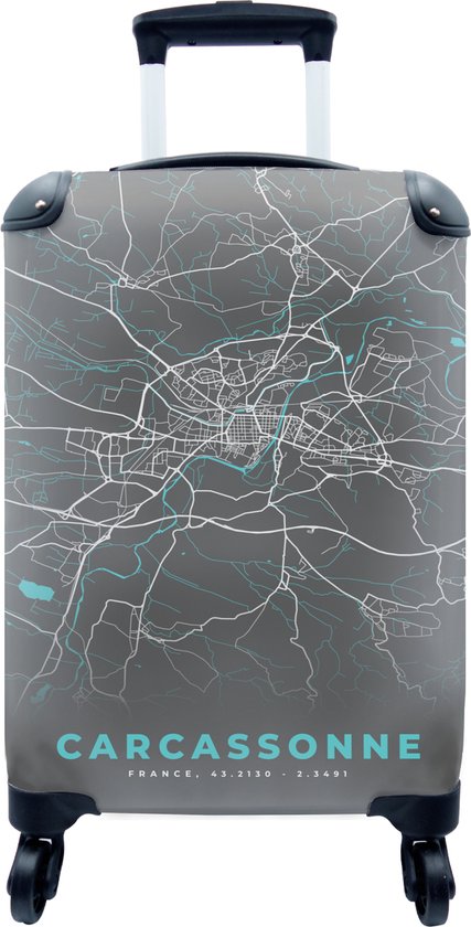Valise MuchoWow® - Carcassonne - France - Carte - Carte - Plan de ville -  Convient en... | bol.com