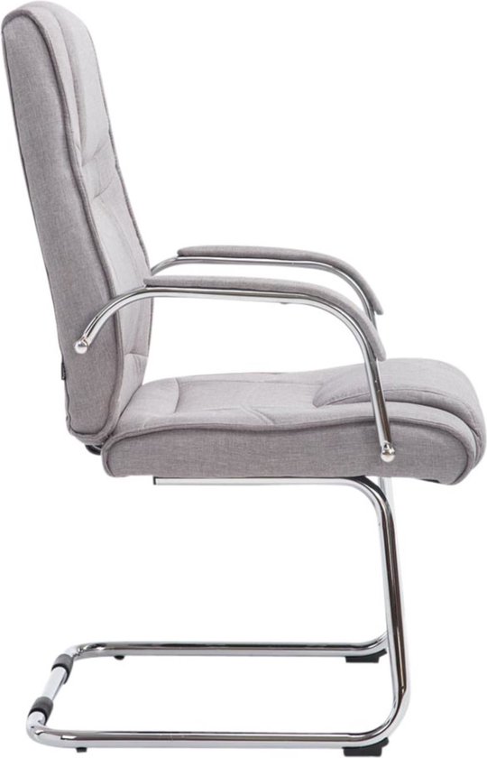 CLP Attila Set de 2 Chaises de salle à manger - Tissu Gris