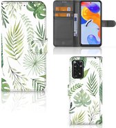 Wallet Book Case Xiaomi Redmi Note 11 Pro 5G/4G Smartphone Hoesje Leaves