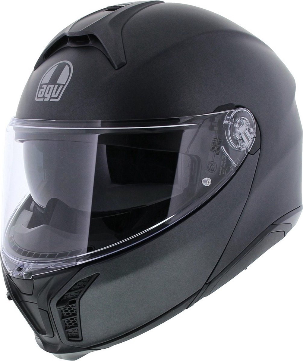 AGV Tourmodular motorhelm mono mat zwart systeemhelm XS