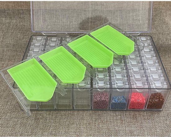 DEECOZY 30 stuks Diamond Painting opbergdoos met deksel, diamond