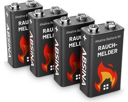 Absina 9V batterij 4 stuk(s)