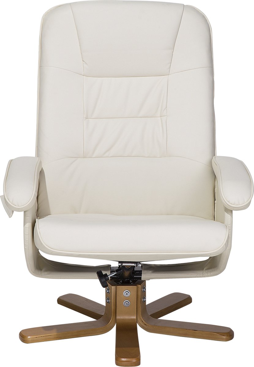BELIANI RELAXPRO Fauteuil Bruin Kunstleer met - afbeelding 2