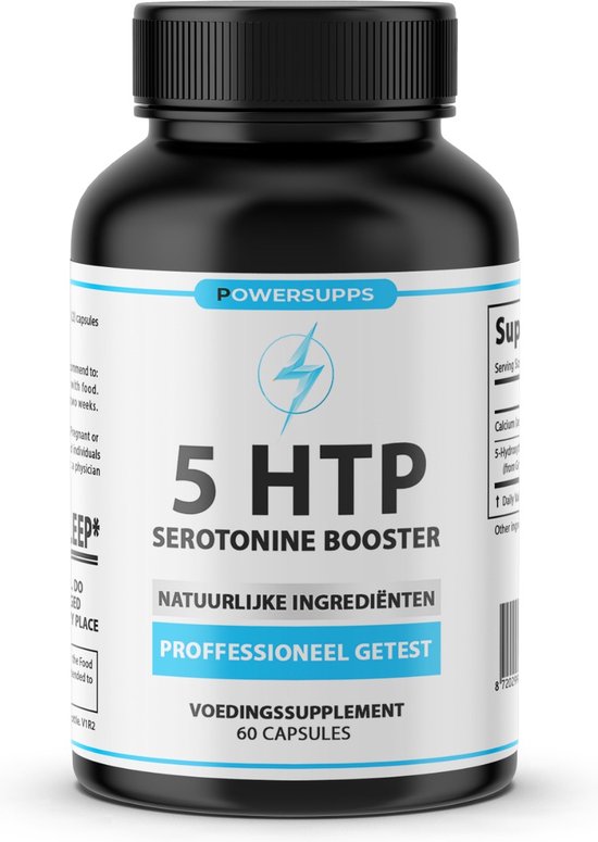 Powersupps- Serotonine Booster Met 5 HTP - Anti Stress - 60 Capsules (200 mg) - 100% Natuurlijk