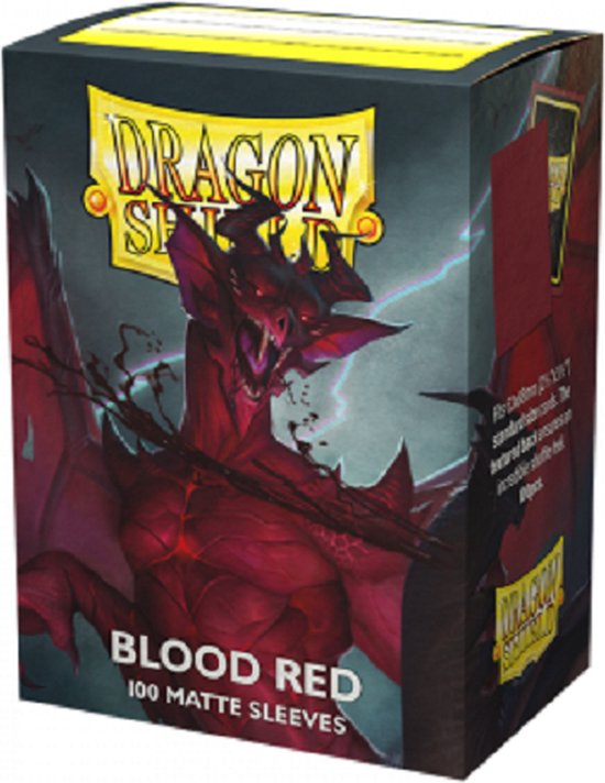 Afbeelding van het spel Dragonshield 100 Box Sleeves Matte Blood Red