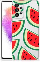 Telefoon Hoesje Geschikt voor Samsung Galaxy A73 5G Hoesje Bumper Doorzichtig Watermelons