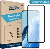 Oppo Reno7 screenprotector - Full Cover - Gehard glas - Zwart - Just in Case