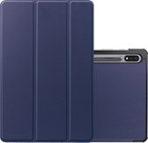 Hoesje Geschikt voor Samsung Galaxy Tab S8 Plus Hoesje Case Hard Cover Hoes Book Case - Donkerblauw