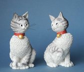 Les Chats de Dubout  set katten wit/grijs