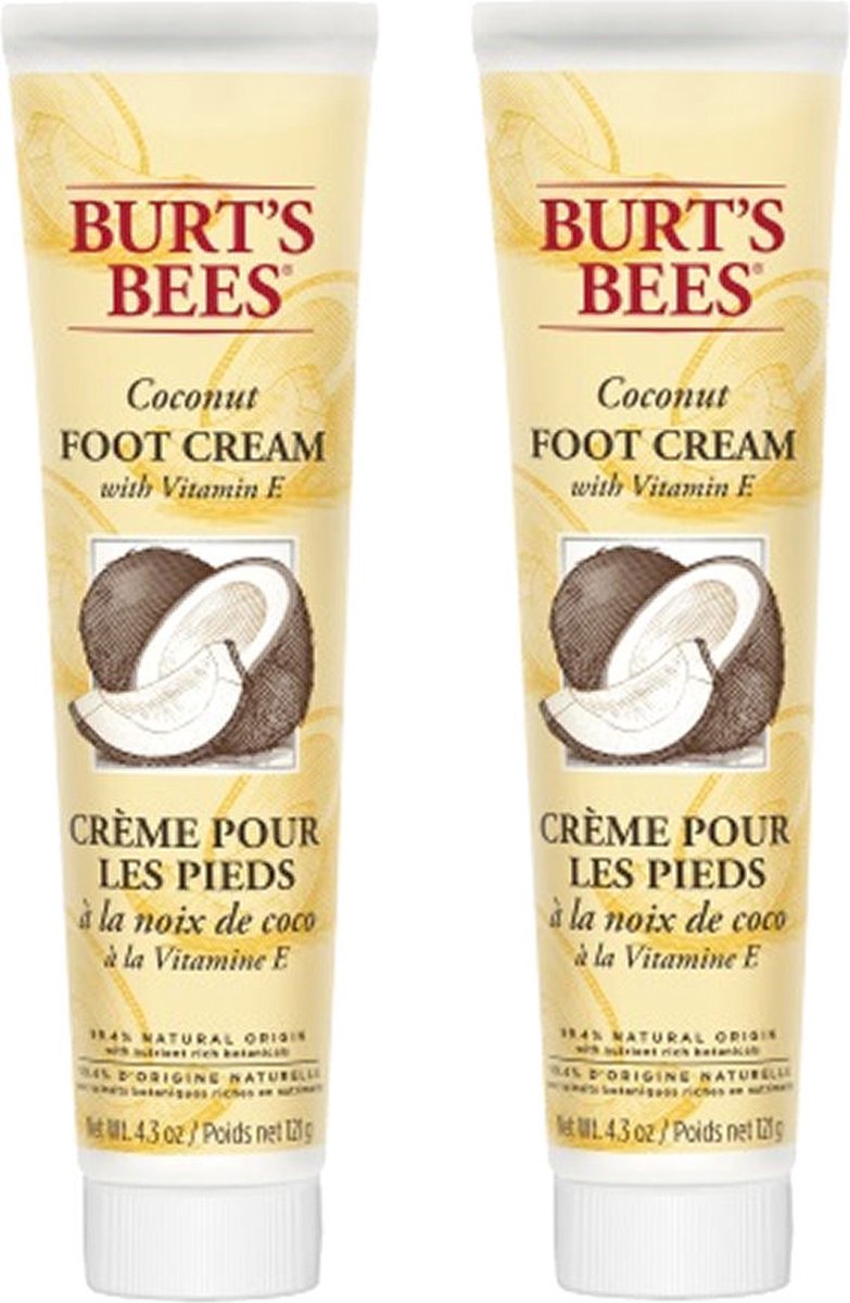 BURT'S BEES - Foot Cream Coconut - 2 pak