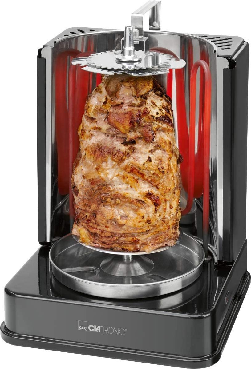 Elektro Grill Vertikalgrill Hähnchengrill Gas Kebap Machine Vertikale Broiler Gaskochmaschine 3000W Elektro Döner Grill Gyrosgrill Tischgrill Döner for Küche BBQ