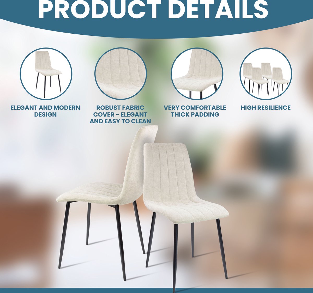 Eetkamerstoelen taupe | Stijlvol en elegant Eetkamerstoelen taupe | Stijlvol en elegant