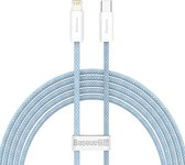 Câble USB-C vers Lightning (MFI) Baseus Dynamic Series - 200 cm. PD-20W, USB 2.0 480Mbps - Blauw