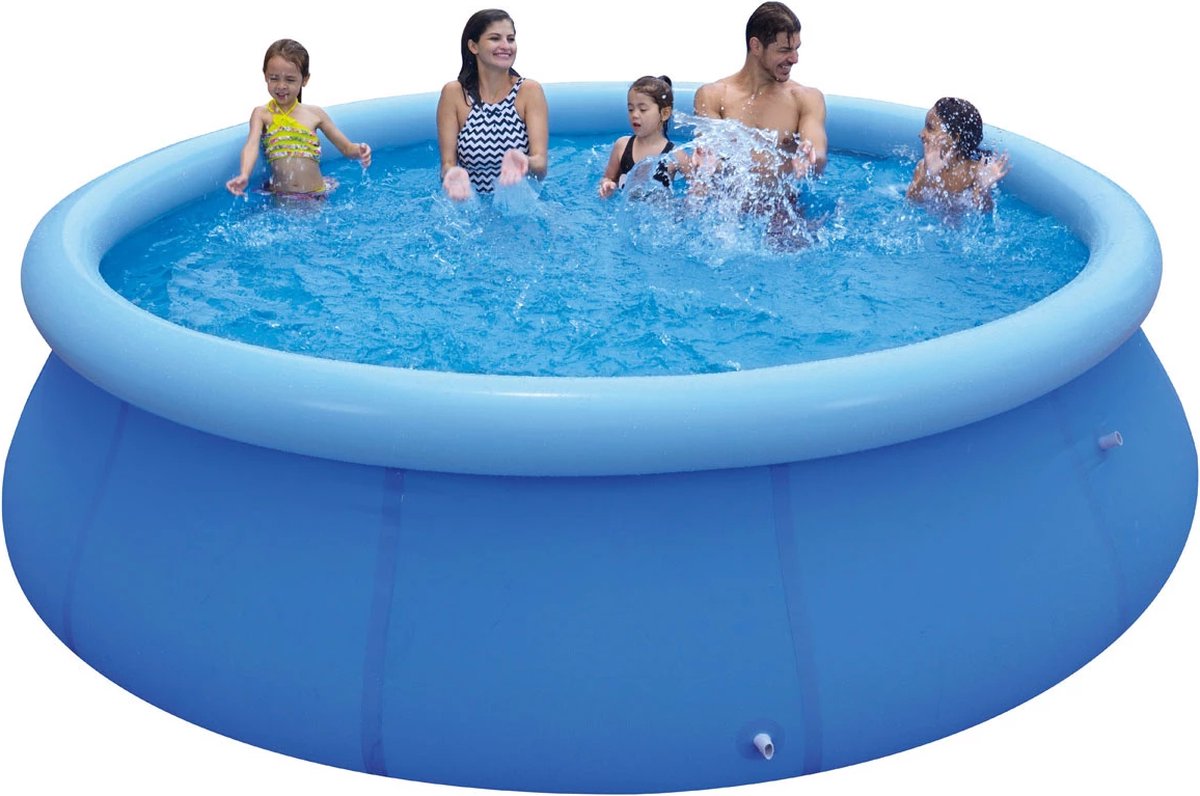 Amerce Familie Zwembad - Opblaasbaar - Outdoor - Volwassen - Kinderen - Blauw