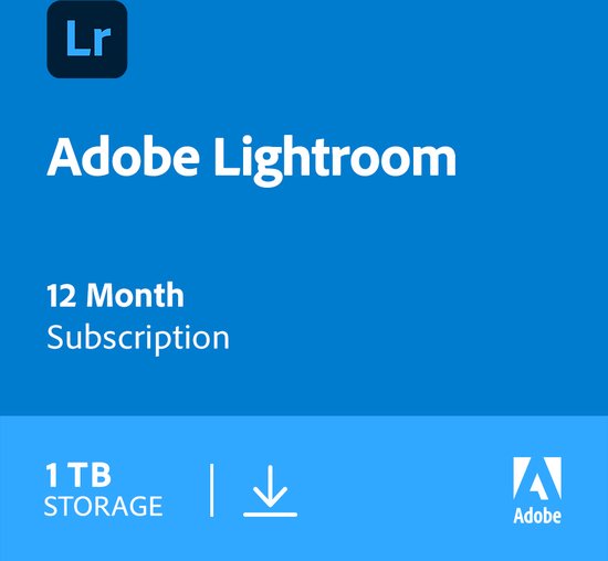 Adobe Lightroom CC - 12 maanden - 1 apparaat - EN, NL, FR & DE - PC & MAC