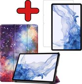 Samsung Tab S8 Plus Cover Book Case Cover With S Pen Cutout - Housse pour Samsung Galaxy Tab S8 Plus - 12,4 pouces - Galaxy
