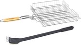 BBQ/barbecue grill mand - 63 cm - Incl schoonmaakborstel
