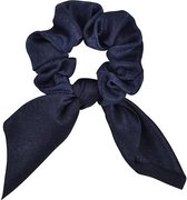 3 stuks - Scrunchies - Haaraccessoire Vrouwen - Haarelastiek - navy blauw