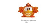 Strandbal oranje geluksvogel 35cm - EK WK Oranje Voetbal Strand zwembad beach fun festival thema feest verjaardag