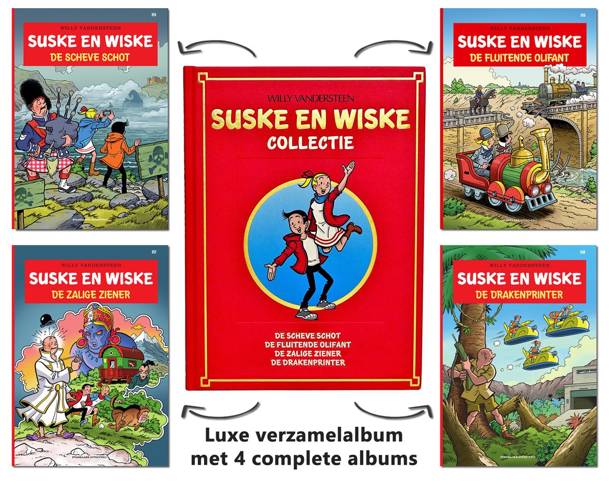 SUSKE EN WISKE VERZAMELALBUM 80. Jaarboek nr 80: 4 complete