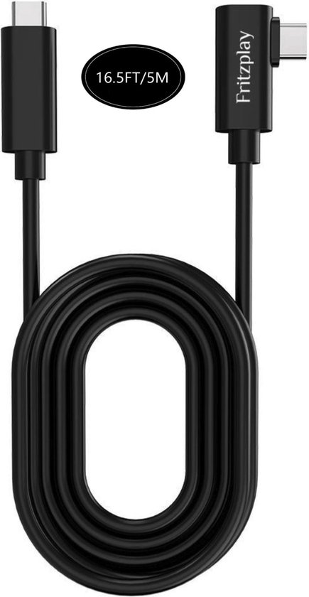 Fritzplay© Link kabel geschikt voor Oculus Quest 2 | USB C naar C kabel | 5  meter/16ft... | bol.com