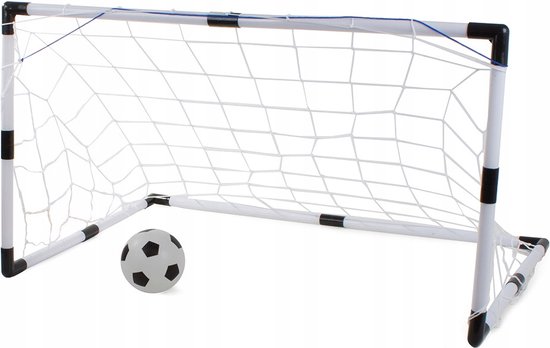 Dunlop Voetbaldoel - Voetbalgoal 90 x 59 x 61 cm - Voetbal Goal Opvouwbaar - Makkelijk op te Bergen - Voetbal Training Doel voor Kinderen en Volwassenen - Kunststof - Zwart/Geel