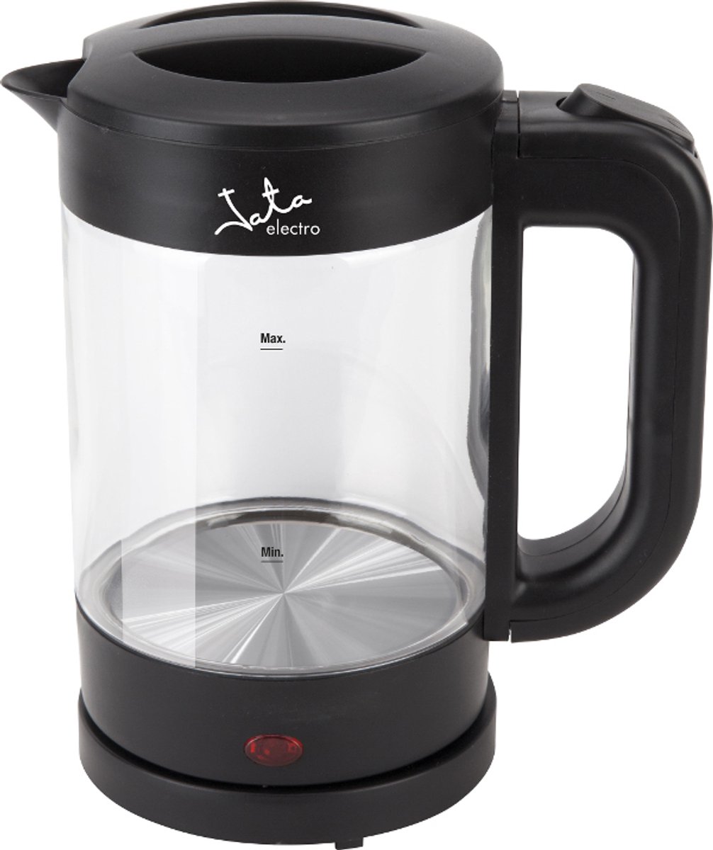 JATA HA702 waterkoker 1,2 l 1500 W Zwart, Transparant