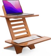 Sta Bureau - Standing Desk - Zit Sta Bureau - Laptoptafel - In hoogte verstelbaar - Ergonomisch thuiswerken - 63 x 55 x 57 cm