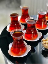 Pasabahce Nude - Verres à thé turcs faits à la main - Set de 6 - 155 ML