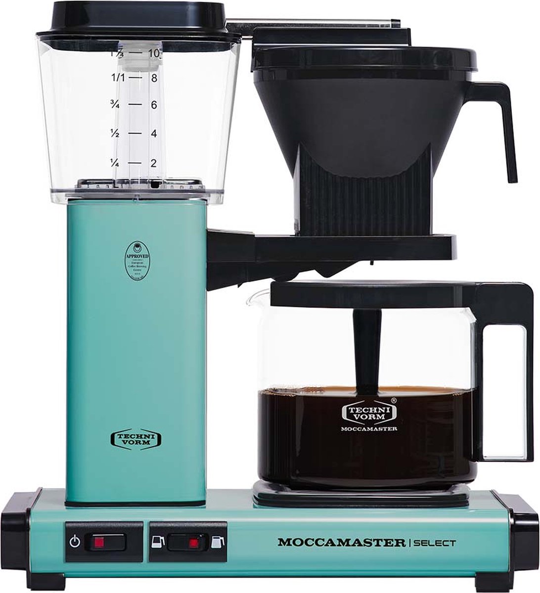 Bol.com Moccamaster KBG Select - Koffiezetapparaat - Turquoise – 5 jaar garantie aanbieding