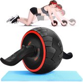 Ab roller | Rebound wheel | met matje | fitness | buikspier trainer | buiktrainer
