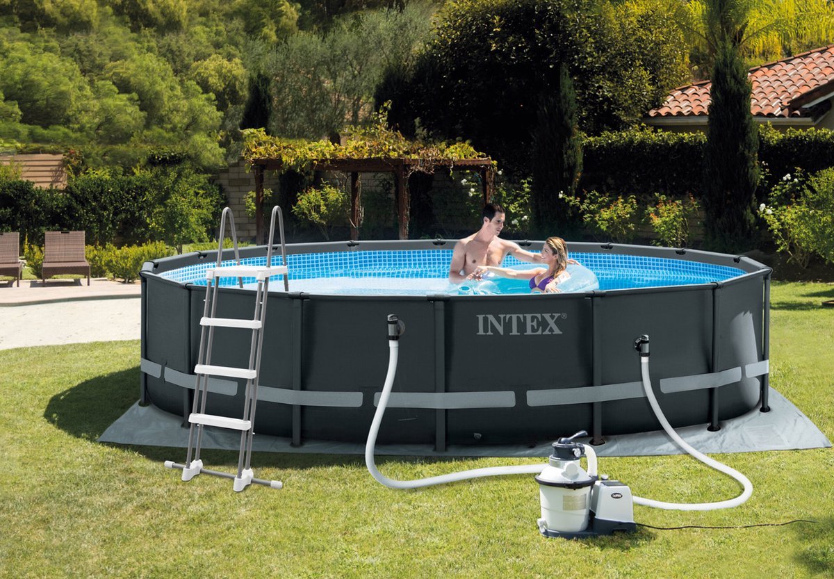 Intex Ultra XTR Frame zwembad Ø 488 x 122 cm - met zandfilterpomp en accessoires - Garden Select