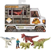 Jurassic World mini figuren set - 4 pack - Dinosaurus speelfigurenset - 7 cm groot