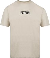 Patrón Wear - T-shirt - Oversized Brand T-shirt Beige/Black - Maat L