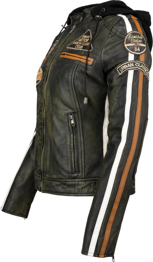 Urban 5884® - Fifty Eight - Blouson moto homme - Avec protection - Cuir de  vache 