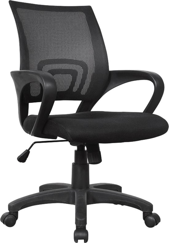 Linea bureaustoel - Felluca - met armleuning - zwart - LF-1100001