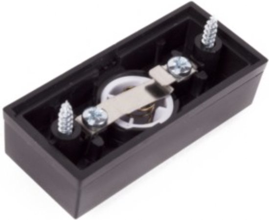 PD® - Deurbel Universeel - Zwarte deurbel met witte knop - Opbouw deurbel - 2 draads — afbeelding 2