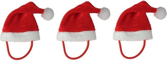 JIEBAO 30 Stuks Mini Kerstmutsen - Kleine Kerstdecoratie Voor Tafel, Flessen En Knutselen