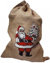 10x Jute zakken voor kerstcadeau / kerstcadeautjes