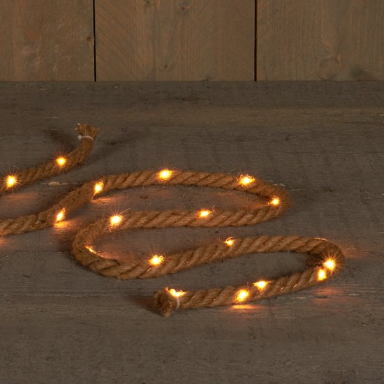 Anna's Collection Kerstboompje Glas 10Led 3Xaaa Batterij Met Timer 15.5X9.5Xh24Cm Grijs - AVRI