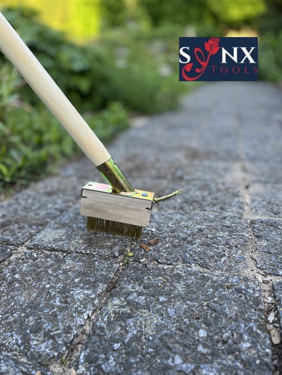 Synx Tools Onkruidborstel Voegenborstels Onkruidkrabber - Onkruidborstel - krabbers / schrapers - Onkruidverwijderaars - Onkruidbestrijding - Voegenkrabbers / Voegenborstel - Met houder en steel 160cm van Synx Tools — afbeelding 5