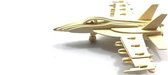 Duurzaam Modelbouw-Bouwpakket -Houten bouwpakket 3D Puzzel Straaljager F-16 Fighting -Modelbouw-Puzzelspel
