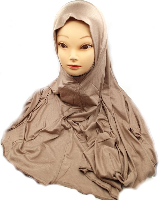 Mooie kaki hoofddoek, instat hijab, hoofddeksel, hijab.