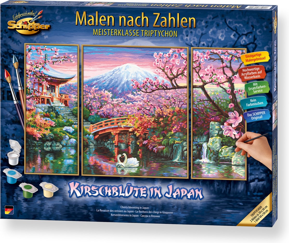 Schipper Schilderen op Nummer - Kersenbloesmen - Hobbypakket — afbeelding 2
