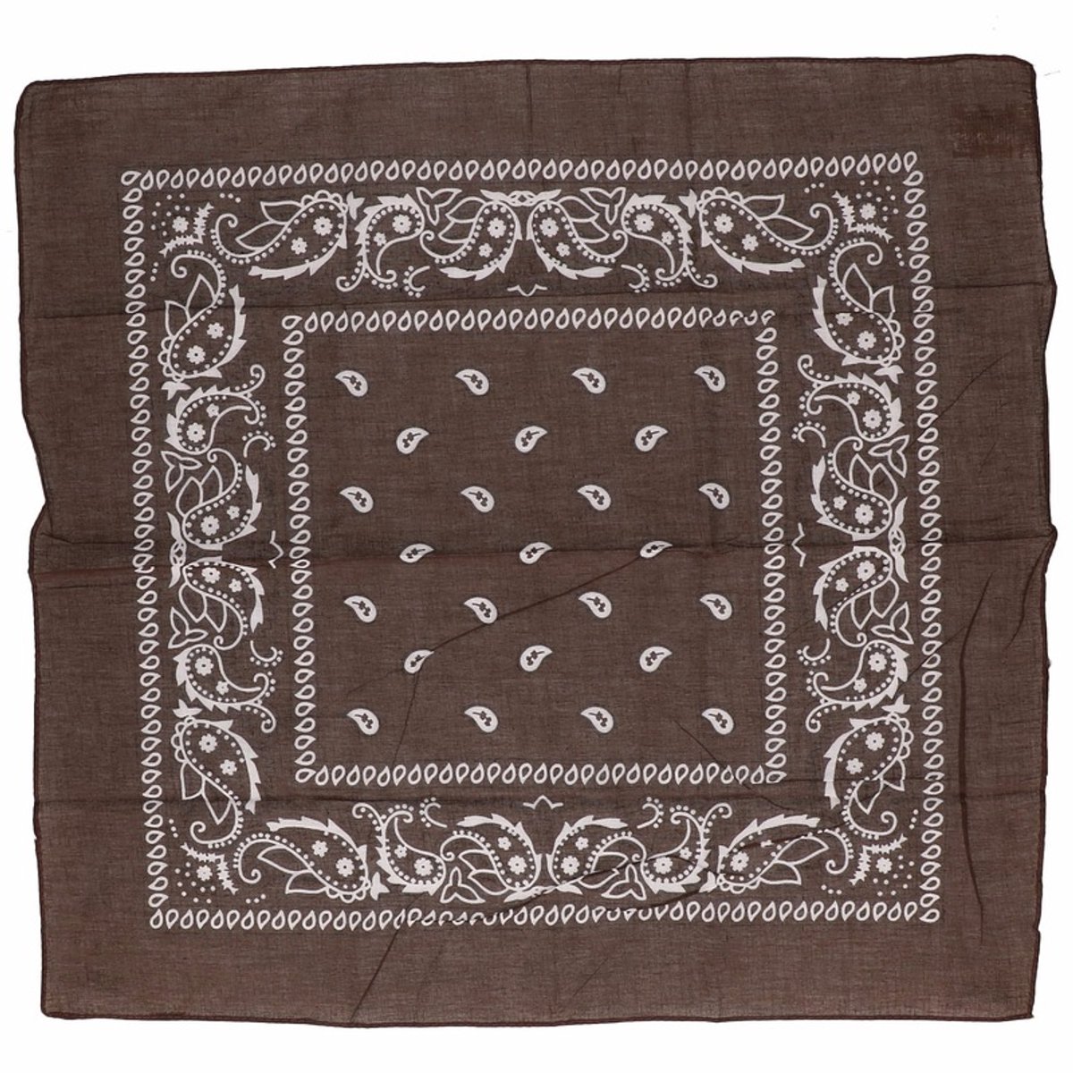 Bruine boeren zakdoek 55 x 55 cm