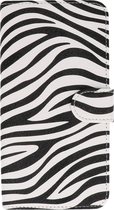 Coque Huawei Ascend G525 Zebra Bookstyle Wit